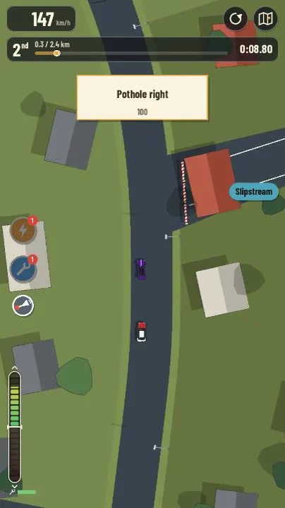 A boss race through town
